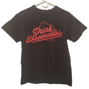 Men's Black Drink Wisconsinbly Size M